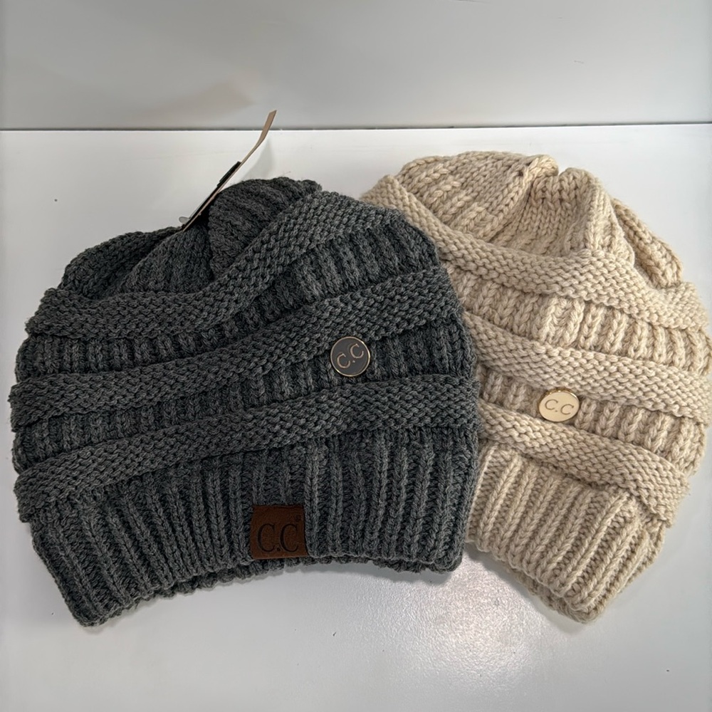 CC Classic Winter Chunky Knit Beanie Hat